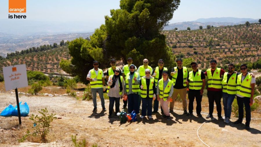 Orange Jordan Celebrates World Cleanup Day with a Volunteering Initiative in Orange Jerash Forest