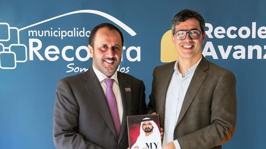 H.E. Ahmad Bin Shafar Meets Mayor of Recoleta, Chile, to Strengthen Cooperation and Exchange Expertise in District Cooling