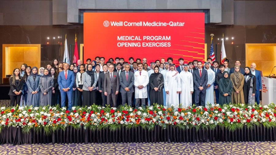WCM-Q’s new cohort of medical students receive their white coats