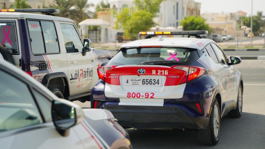 Rafid Automotive solution Adorned with the Global Breast Cancer Awareness Emblem
