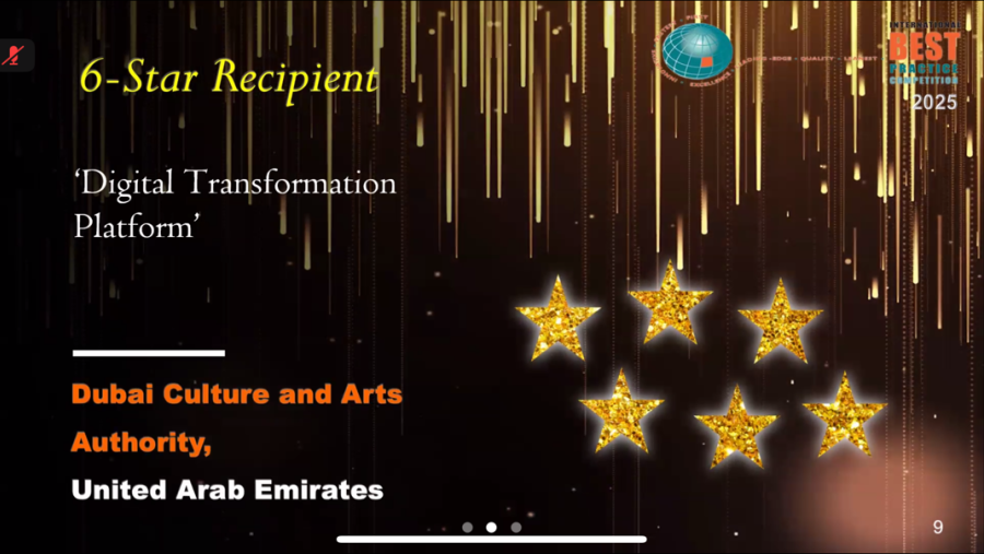 Dubai Culture Secures 6-Star International Rating for Digital Excellence