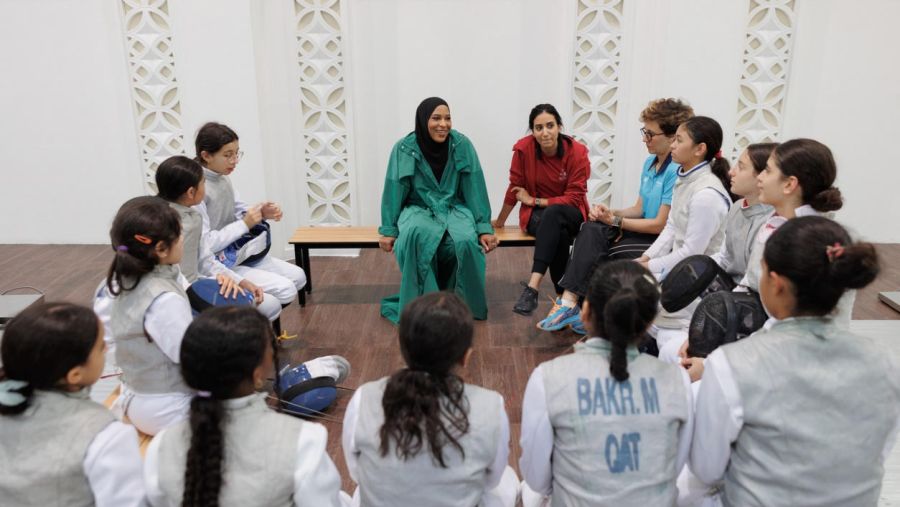 البطلة الأولمبية ابتهاج محمد تدعم رؤية مؤسسة قطر المتمثلة في تمكين الفتيات من خلال الرياضة وتوجه لهنّ رسالة "هذا مكانكِ"