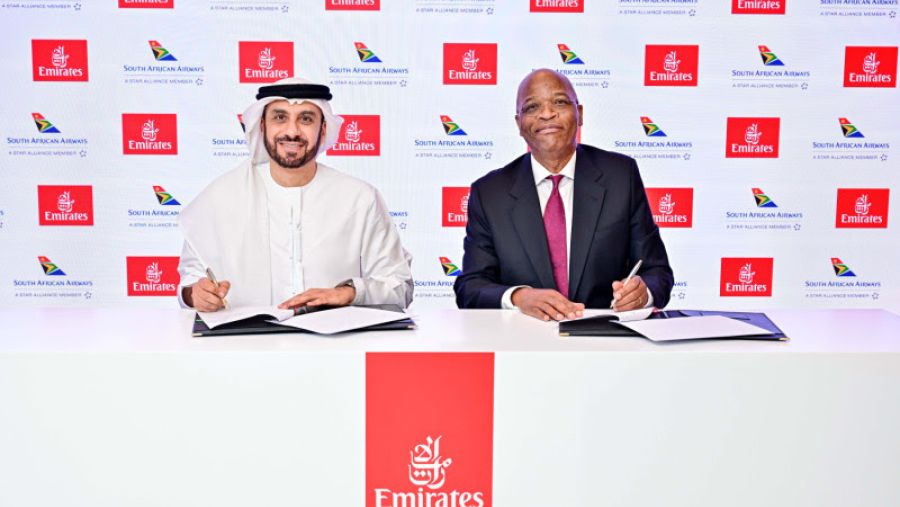 Emirates and South African Airways enhance codeshare agreement, building on 28 years of partnership