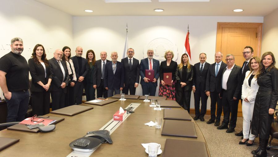 Ministry of Education and Higher Education and AUB Sign MoU to Advance Education Reform and Strengthen Online Learning in Lebanon