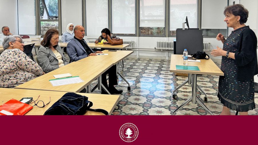  Award-Winning Novelist Hoda Barakat Concludes Creative Writing Workshop for Seniors at AUB