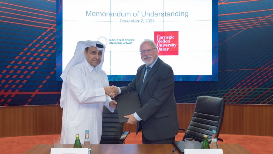 CMU-Q and Middle East Council on Global Affairs sign MoU to expand research and educational cooperation