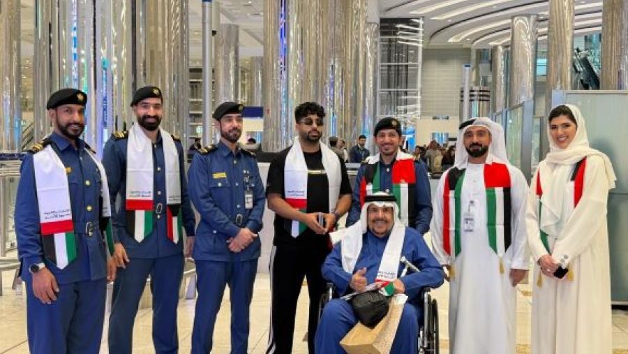 Dubai customs celebrates Kuwaiti brothers with a unique welcome during “UAE and Kuwait forever brothers” week