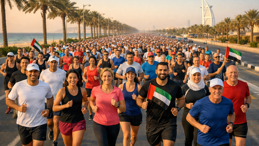 "من أجل الإمارات" مجلس دبي الرياضي و"تداوي" ينظمان سباق الجري المجتمعي