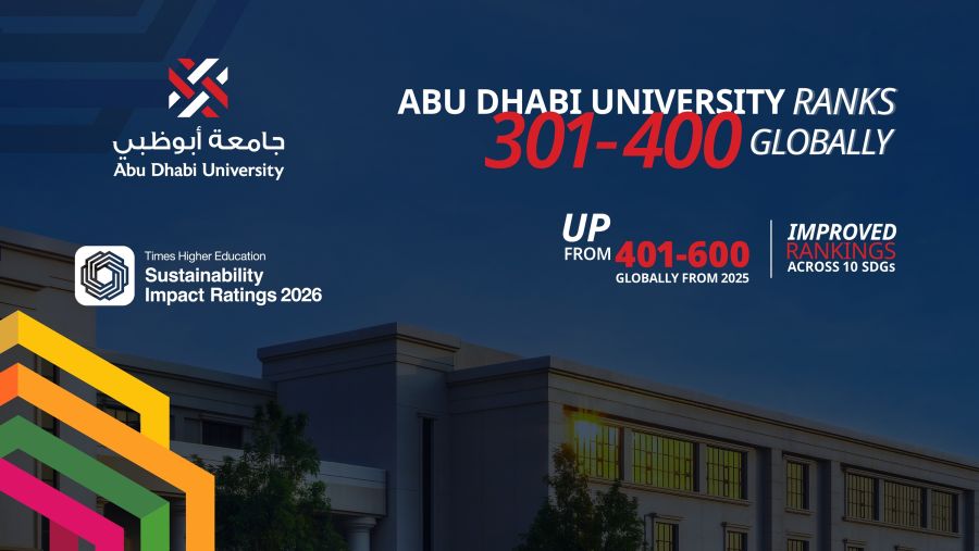 Abu Dhabi University Named Among Top 400 Academic Institutions in Times Higher Education Sustainability Impact Ratings 2026
