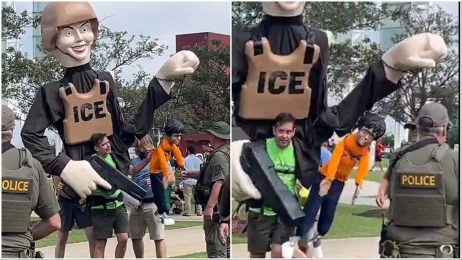 Anti-ICE protester