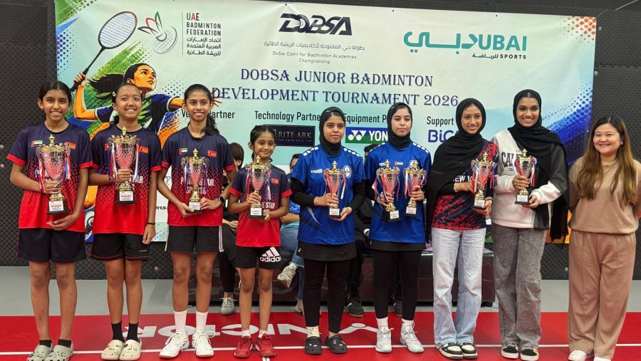 نجاح كبير للنسخة الثالثة من بطولة دبي المفتوحة لأكاديميات الريشة الطائرة 