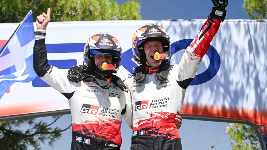 GAZOO Racing Celebrates Double Podium Triumph at Acropolis Rally Greece