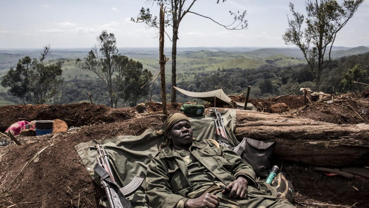 For the last three weeks the FARDC have been fighting in an offensive operation against a militia in the Wago Forest in the Djugu district of Ituria Province. Attacks by this militia and inter-communal fighting between the Lendu and Hema communities have displaced over 300,000 people so far. John WESSELS / AFP