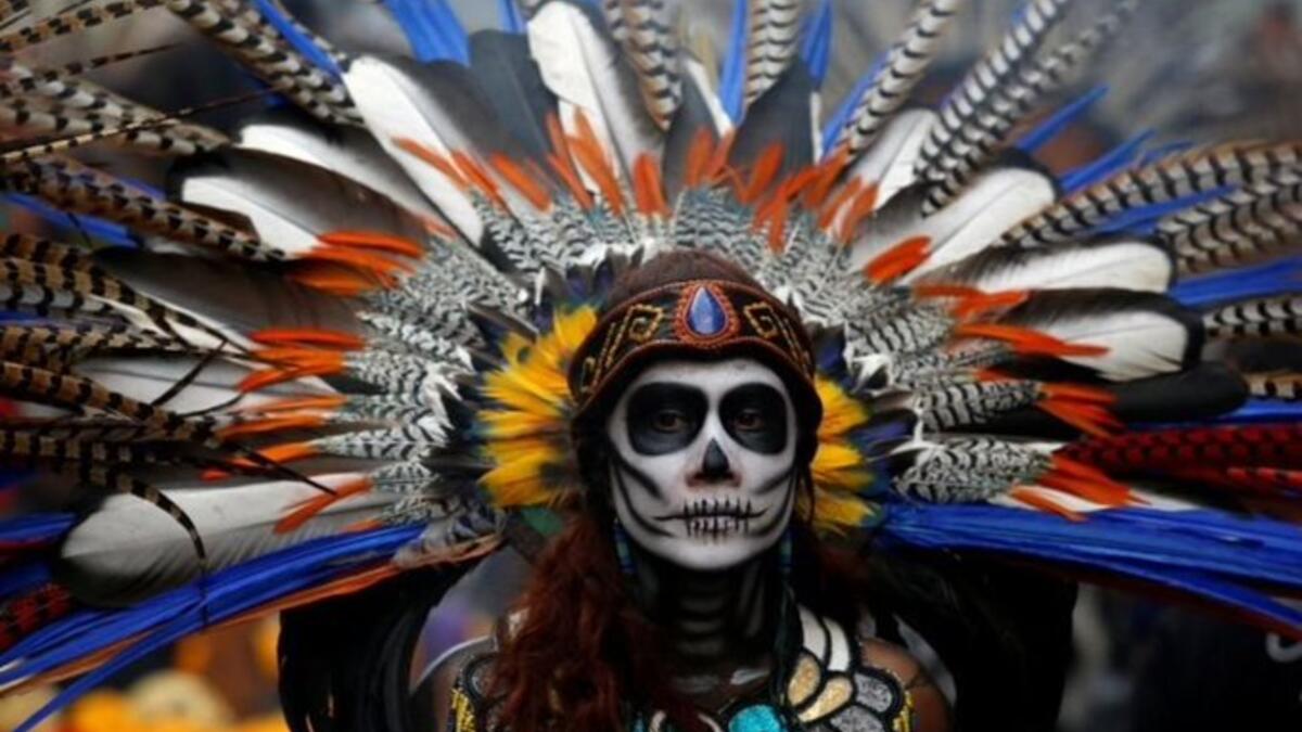 Day of the Dead parade hits Mexico City (Twitter)