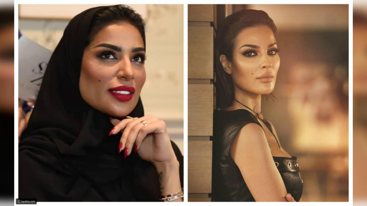Nadine Njeim With Her Lookalike
