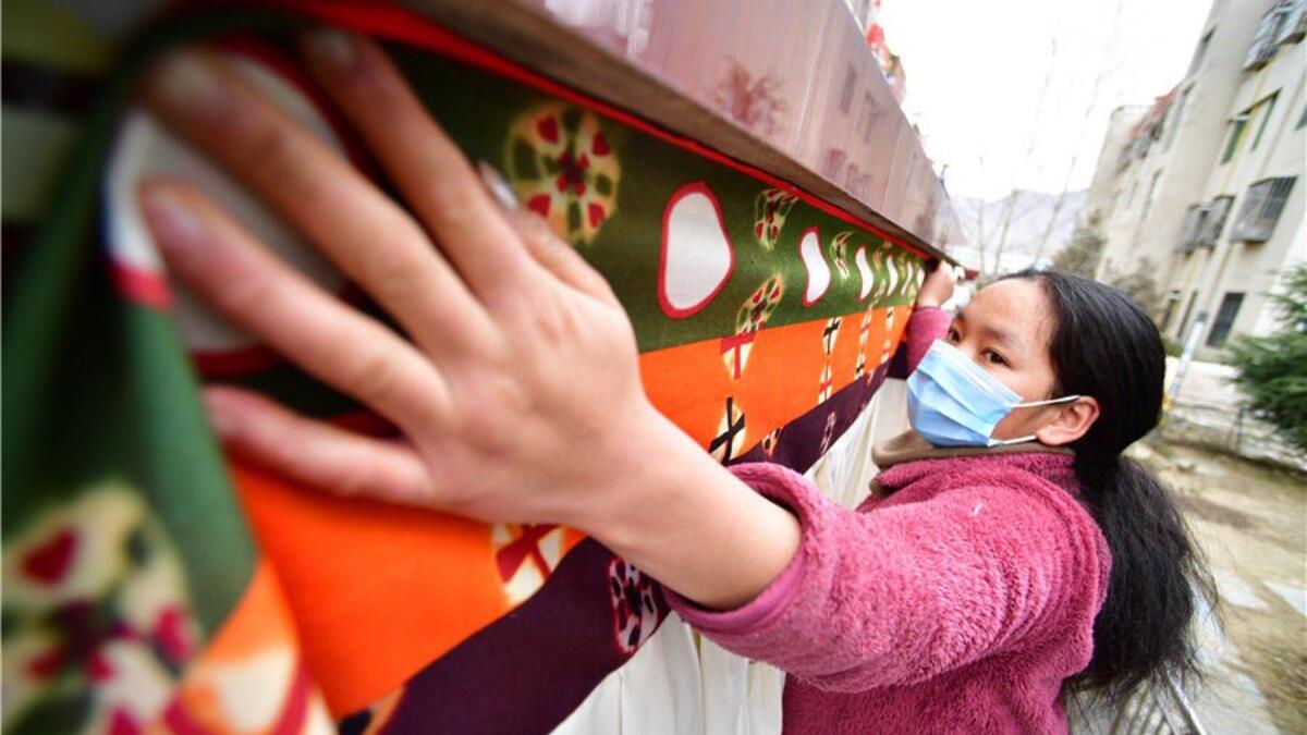 Lhosar, the New Year of the Tibetans, falls in February or March and is marked with feasts, family gatherings and the exchanging of gifts (Twitter)