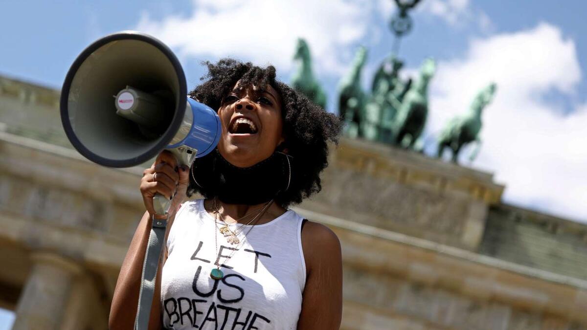 Protests Over The Death of George in Germany (Twitter)