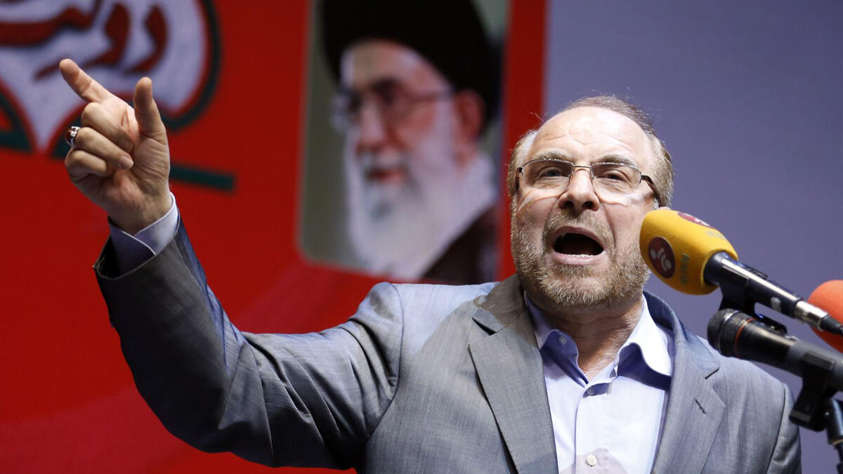 رد رئيس البرلمان الإيراني، محمد باقر قاليباف، بالآية 35 من سورة محمد: "فلا تهنوا وتدعوا الى السلم وأنتم الأعلون والله معكم ولن يتركم أعمالكم" وذلك للرد على مقترح الرئيس الأمريكي بأن الوقت الآن هو أفضل وقت للتفاوض مع إيران.