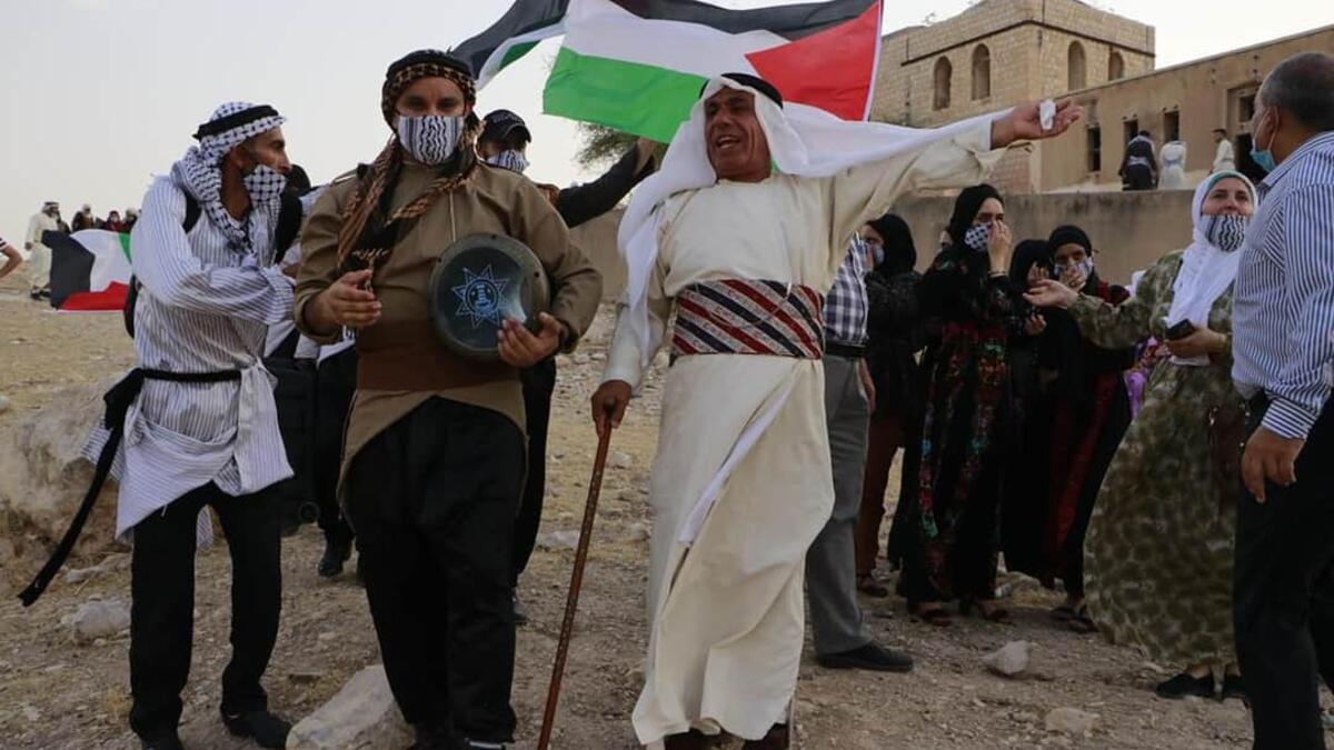Palestinians every year celebrate the Traditional Costume Day. (Twitter/ @mohammedqreaqa)