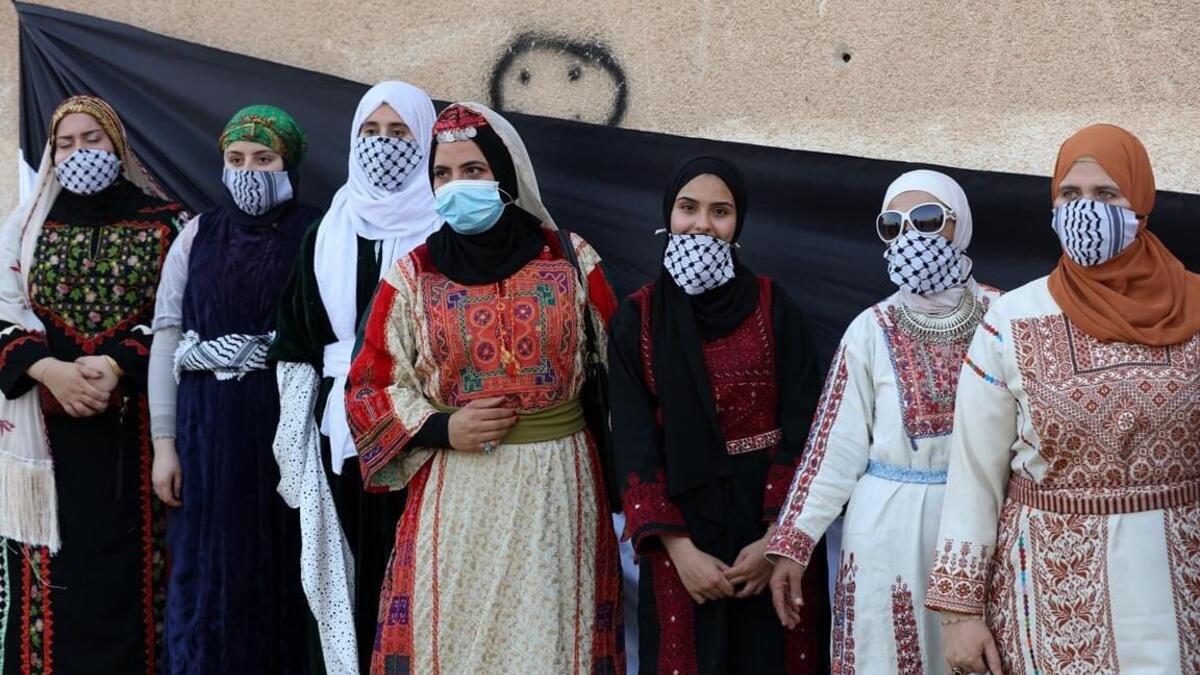 Palestinians every year celebrate the Traditional Costume Day. (Twitter/ @Reality8k)