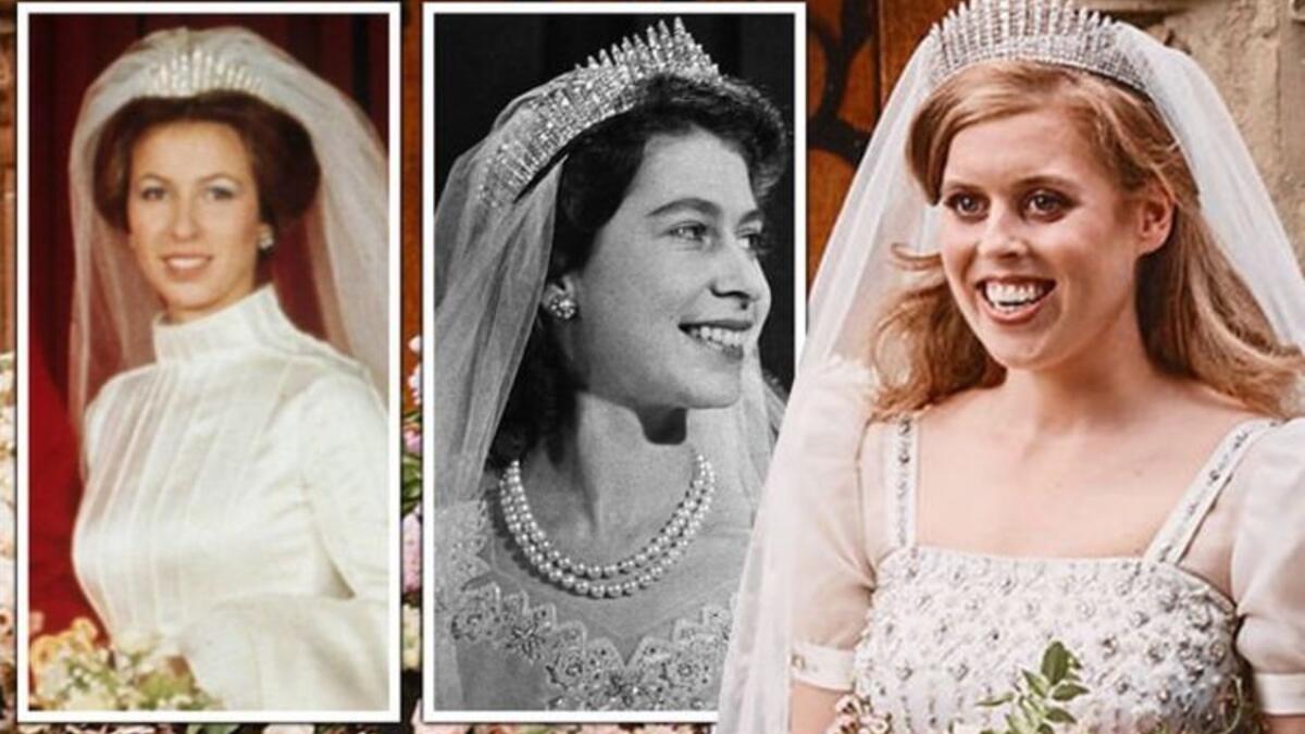 القطعة المستعارة الثانية: استعارت الأميرة تاج الملكة "ماري" الألماسي المصنوع في عام 1919.