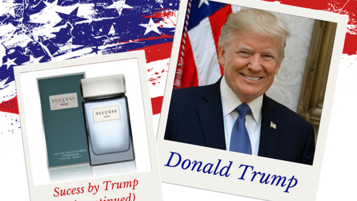 الرئيس الأمريكي الحالي "دونالد ترامب": يختار دائمًا عطر (Success) من علامته الخاصة والتي تحمل اسمه.