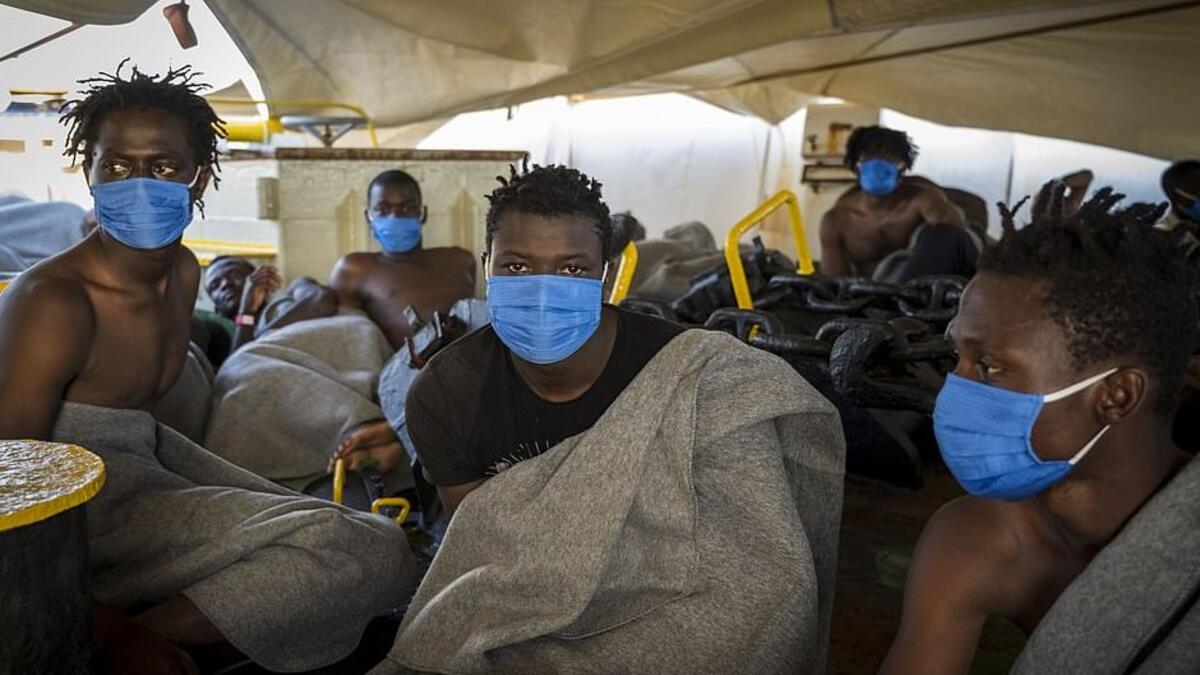 Alp Mehmet, chairman of campaign group Migration Watch, said: 'Although Banksy may think what he is doing is helping, his actions are only serving to encourage this evil trade of migrant trafficking (AFP)