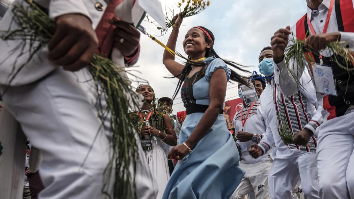 Members of Ethiopia's largest ethnic group gathered under heavy security in Addis Ababa for a scaled-back version of their annual thanksgiving festival against a backdrop of unrest and political division. EDUARDO SOTERAS / AFP