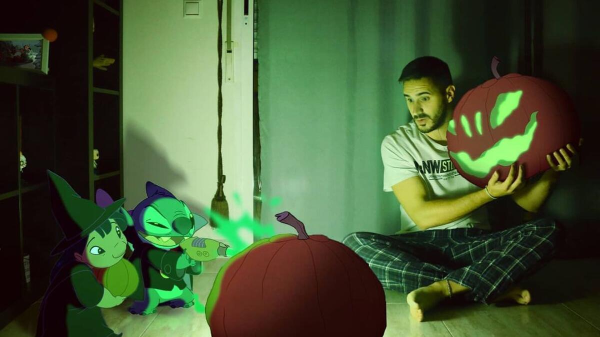 Artist Samuel MB pictures his life with Disney Charachters. (Instagram/ Samuel MB)