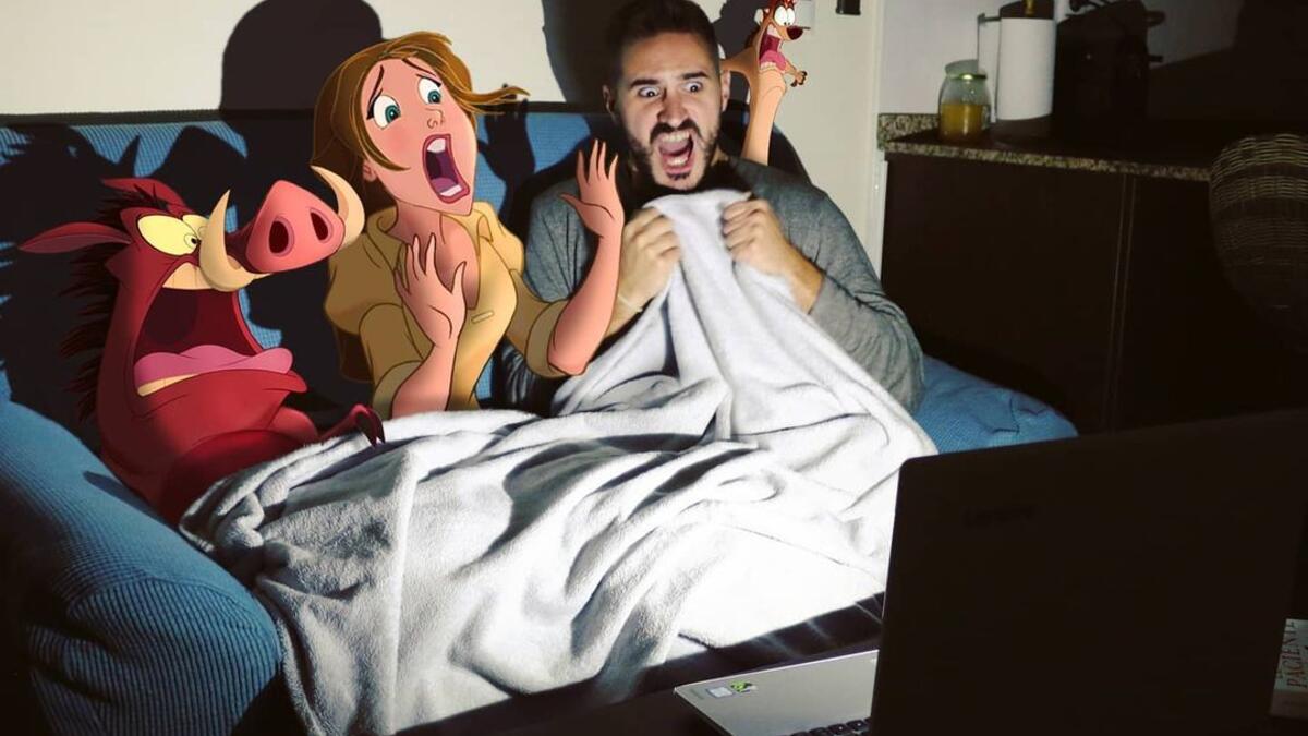 Artist Samuel MB pictures his life with Disney Charachters. (Instagram/ Samuel MB)