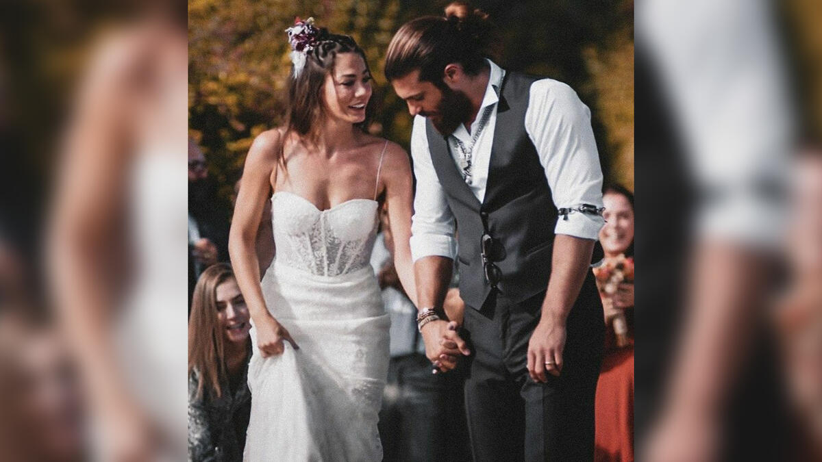 And on-screen wedding between Can Yaman and Demet Özdemir on Erkenci Kuş (The Early Bird) series ... We would love it if it was real!