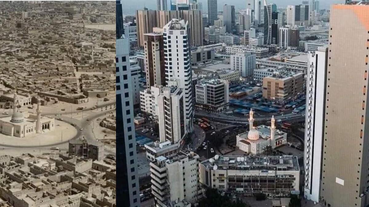 Kuwait between past and present. (Twitter)