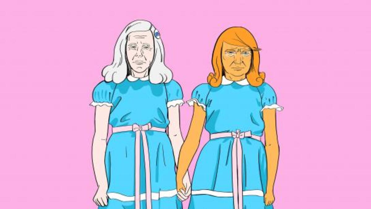 Trump Fiction The Shining (https://www.adsoftheworld.com/collection/donald_trump_in_advertising#)