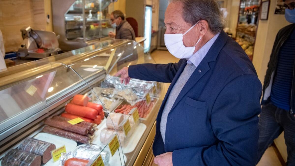 A Moroccan Jewish man chooses cold cuts at a kosher butcher shop 'Amsellem' in the western Moroccan port city of Casablanca, on December 11, 2020 After the United Arab Emirates, Bahrain and Sudan, Morocco is the fourth Arab country since August to commit to establishing diplomatic relations with the Israel. In the 1950s and 60s, Jews from Iraq, Yemen and Morocco migrated to the Jewish state, where key posts were in the hands of Ashkenazi Jews, who hail from Europe. FADEL SENNA / AFP