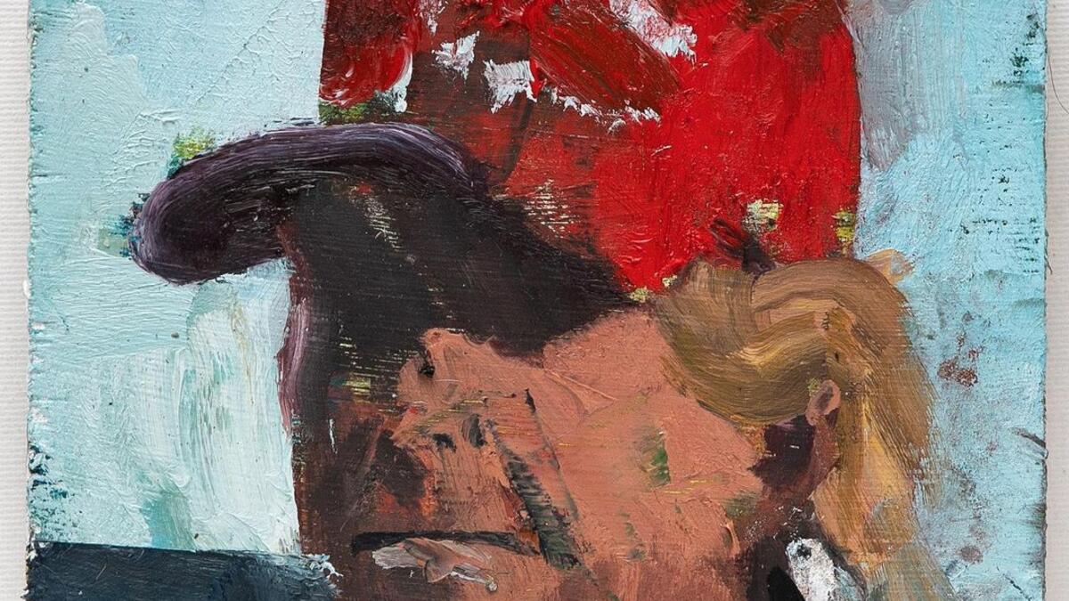 Trump / oil on wood /2018/ Part of 100 paintings installation done from 2016-2020. (Instagram)