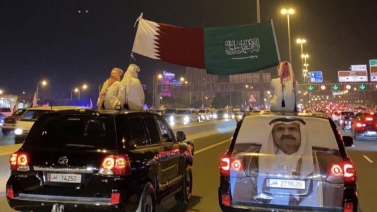 GCC people hail Saudi Arabia's lift of Qatar blockade. (Twitter)