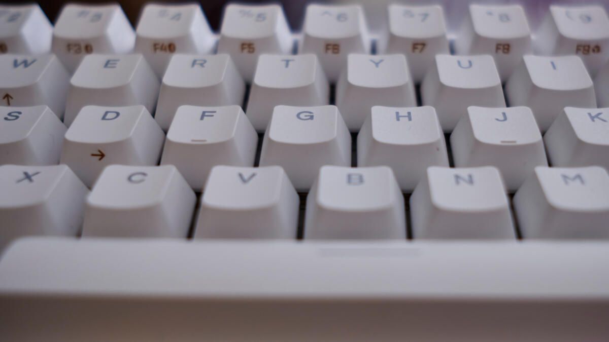 7. The ridges on (J) and (F) buttons on keyboards