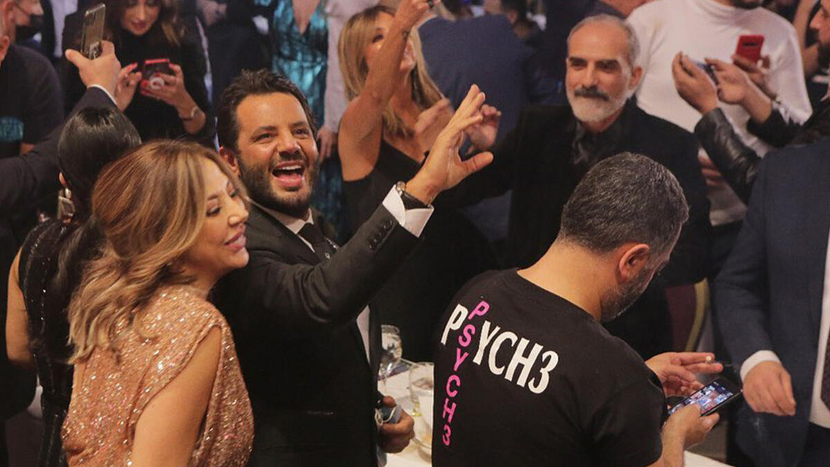 Nishan and Roula Shamieh attended Assi's concert in Beirut
