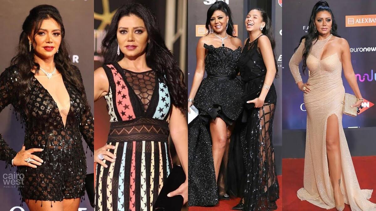 مهرجان الجونة السينمائي:  فاجأت الجميع بإطلالات جريئة جمعت بين الـ"جمبسوت" الأسود القصير مفتوح الصدر، وفستان طويًا مفتوح من الأمام ومغطى من البطن باستثناء منطقة السُرة.