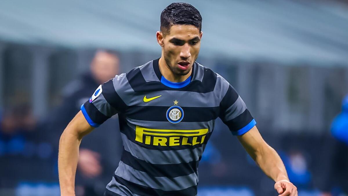 الظهير المغربي أشرف حكيمي (إنتر ميلان) بقيمة 50 مليون يورو