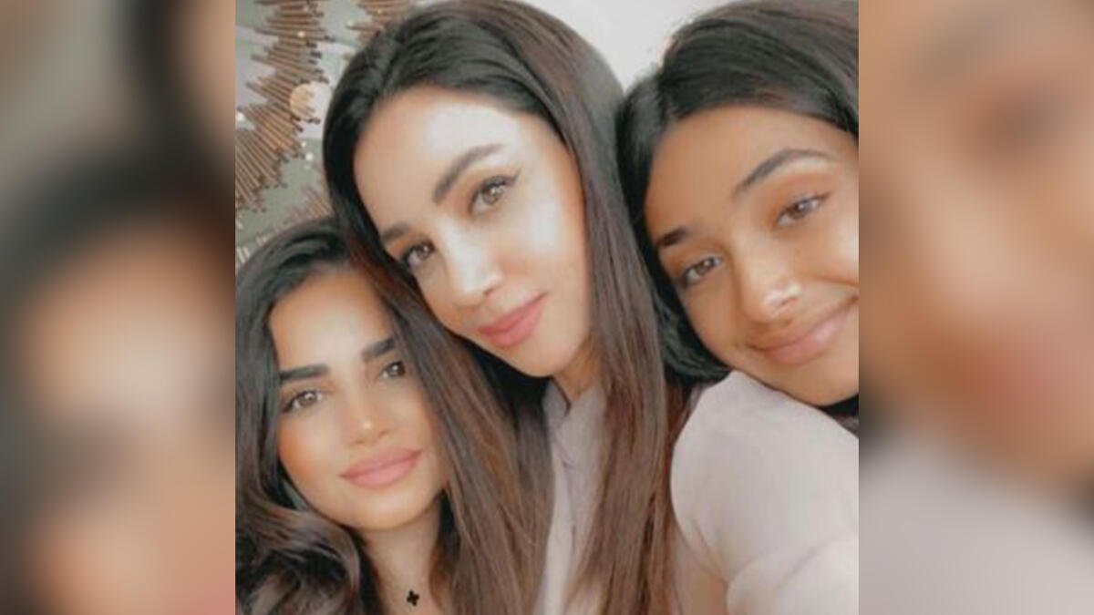Lebanese songstress Diana Haddad posted a picture with her two daughters and sent them heartfelt prayers