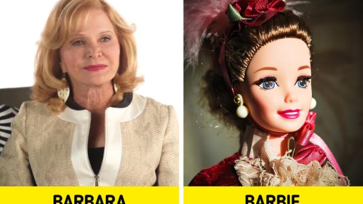 باربي: يعرف الكثير من الناس أن دمية باربي سميت باسم باربرا ابنة روث هاندلر. لكن قلة قليلة من الناس يعرفون كيف تبدو في الواقع.