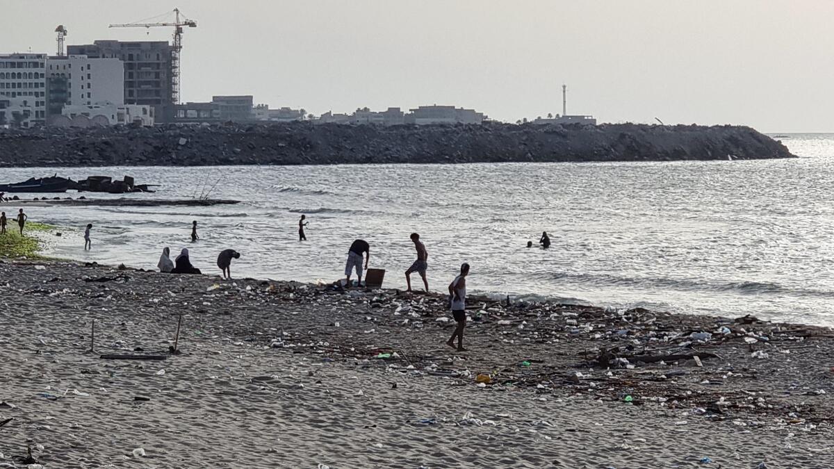 Pollution at Libya beaches