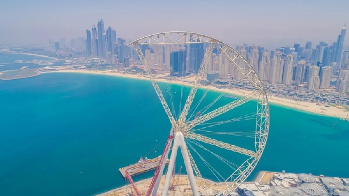تم انجاز 60% من الإطار الخارجي لـ"عين دبي" خلال عام 2017، ويعادل إجمالي وزن الأقسام الثمانية وزن 16 طائرة ايرباص A380.