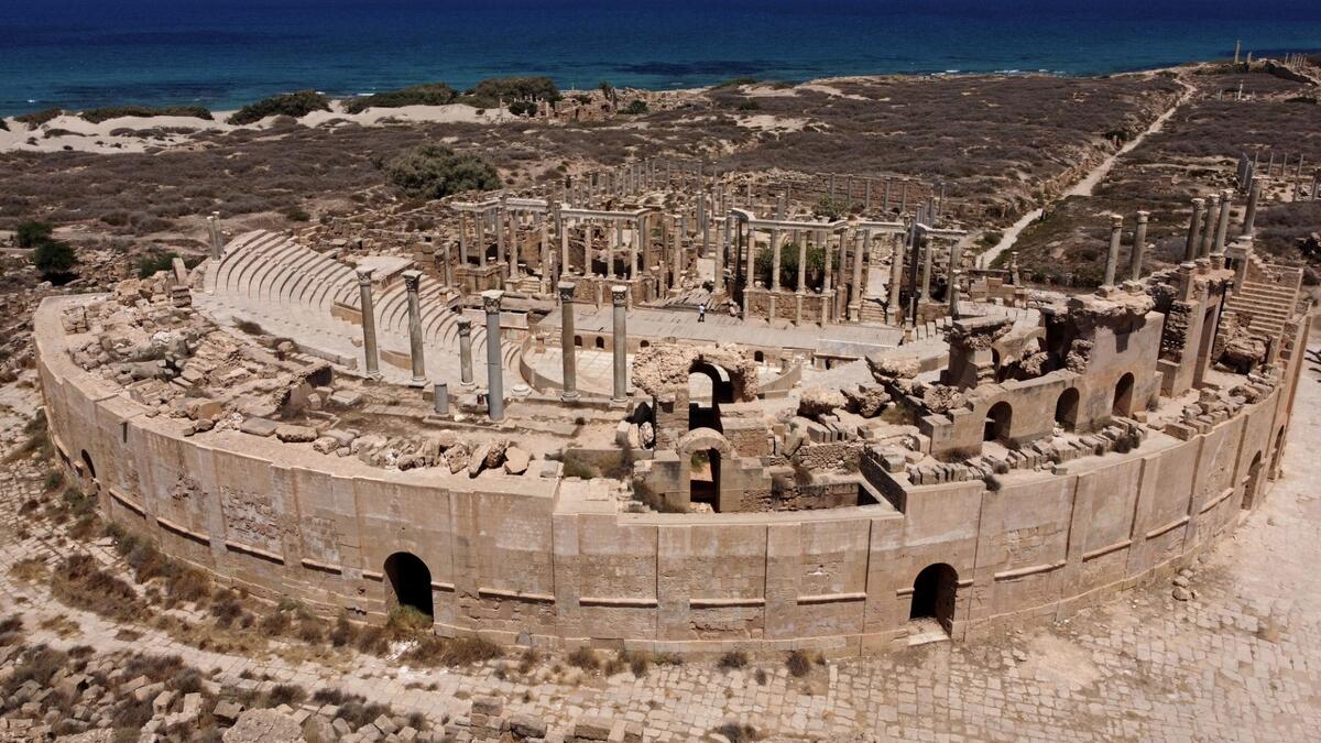 Leptis Magna on the Libyan coast