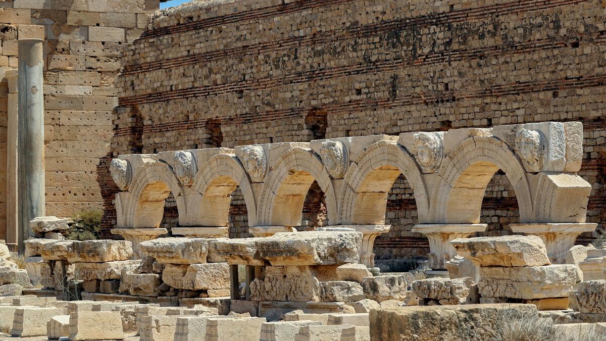 Leptis Magna on the Libyan coast
