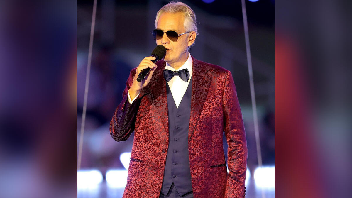 Italian tenor Andrea Bocelli