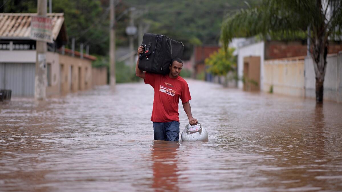 Heavy rains in Brazil