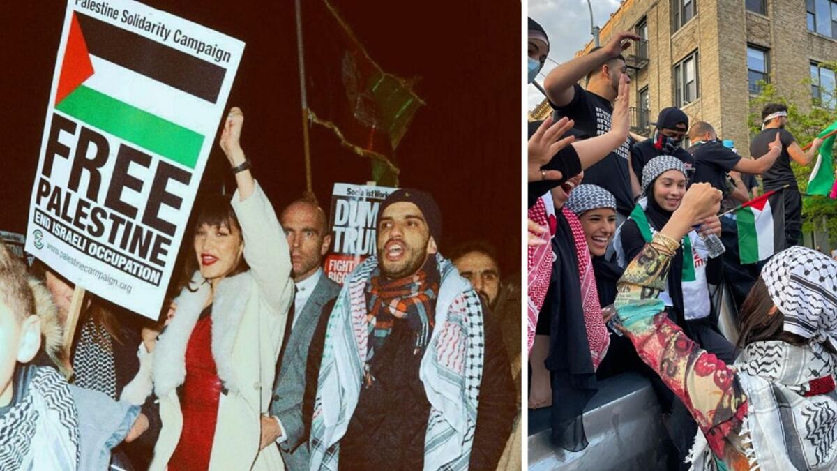 بيلا حديد: لطالما عارضة الأزياء الأميركية الفلسطينية عن دعمها للقضية ببوستات عدة تنشرها عبر حساباتها على مواقع التواصل الاجتماعي.