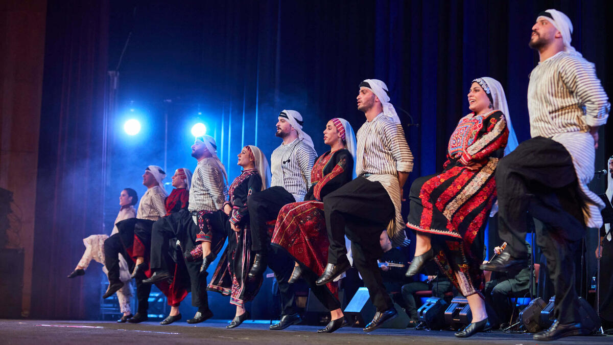 Al Hanouneh Folklore Dancing Group Perform in Jordan
